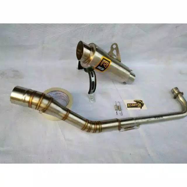 Knlpot racing rcb cantol pnp bebek revo jupiter vega smash astrea supra dll