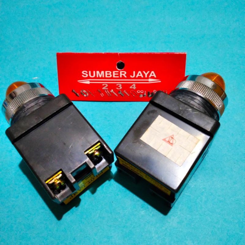 Lampu indikator kuning 110 V / indicator light singnal  / pilot lamp  TERMURAH