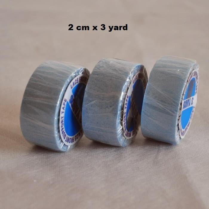 

[Rambut] B042 isolasi double tape toupee wig lem LACE FRONT SUPPORT 3 Yard