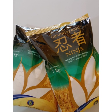 

Tepung Terigu Ninja Sriboga 1 Kg Halal Free Bubble Wrap dan Dus Tebal
