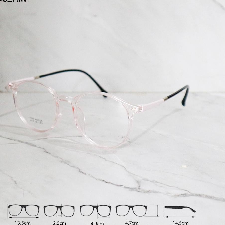 Big Sale Frame Kacamata Bulat CK classic - Lensa Minus/Baca Frame Pria/Wanita Kacamata Hitam Minus K