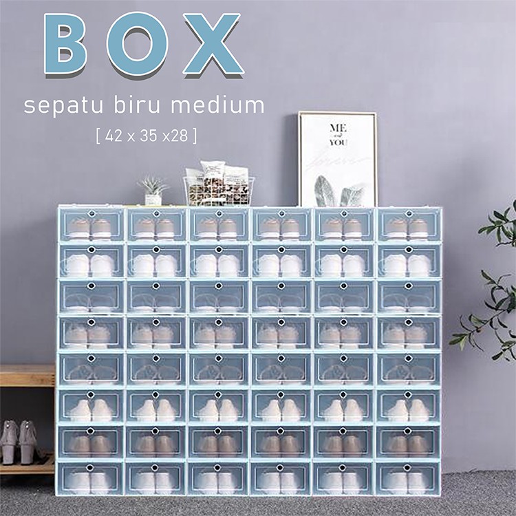 Kotak Sepatu Lipat Serbaguna Tempat Penyimpanan Sandal Shoes Storage Box HOMELIVING