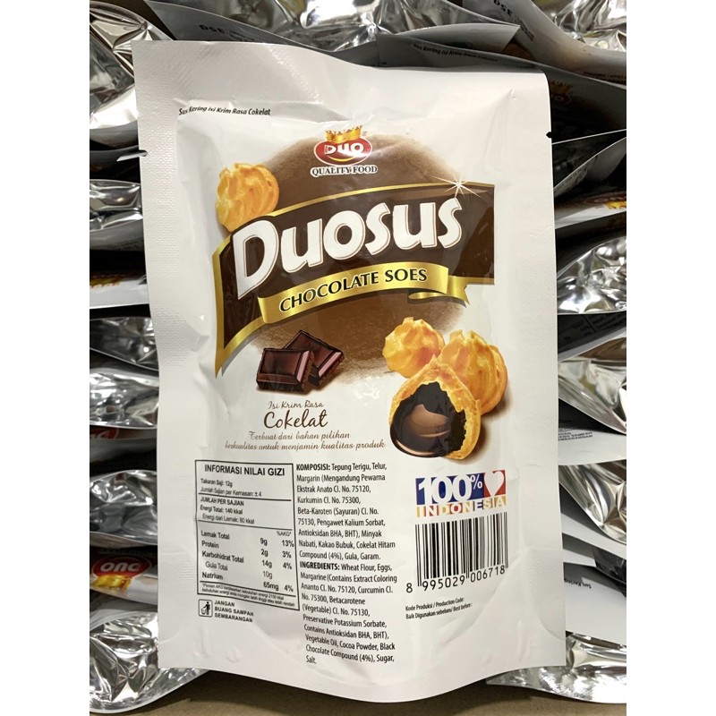 DUOSUS COKLAT 35GR / DUOSUS BLUEBERRY | SOES KERING / SUS COKLAT