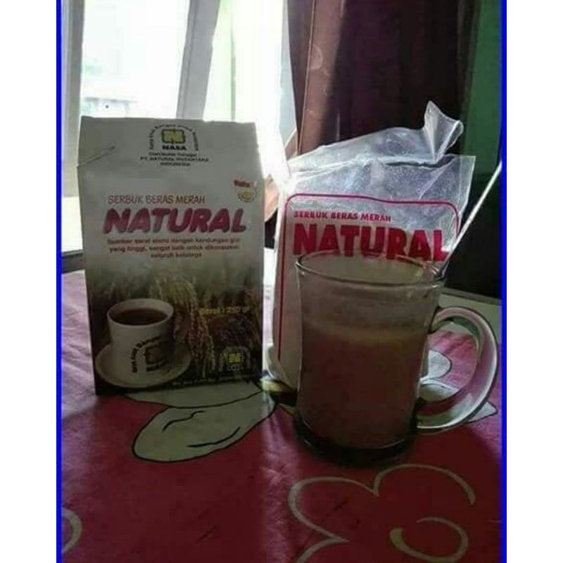 

Serbuk beras merah natural kecil