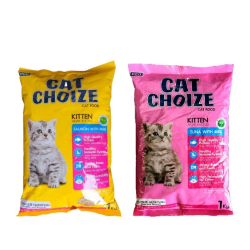 Makanan Anak Kucing Kitten Cat Choize 1kg Mengandung susu paket 5kg