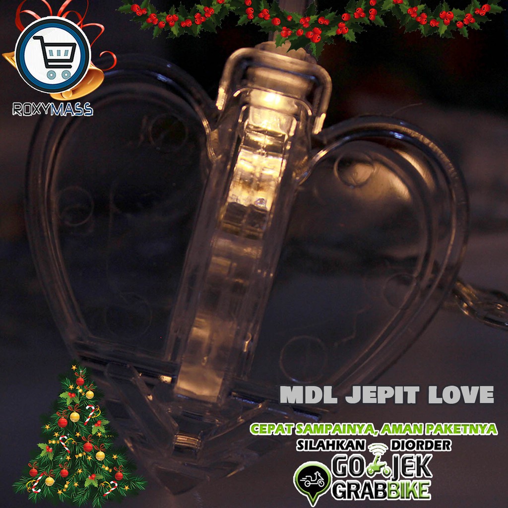 Terlaris Romantic Lamp Dekorasi Lampu Tumblr Model Love 2 Meter 10  Penjepit Photo Warna Kuning
