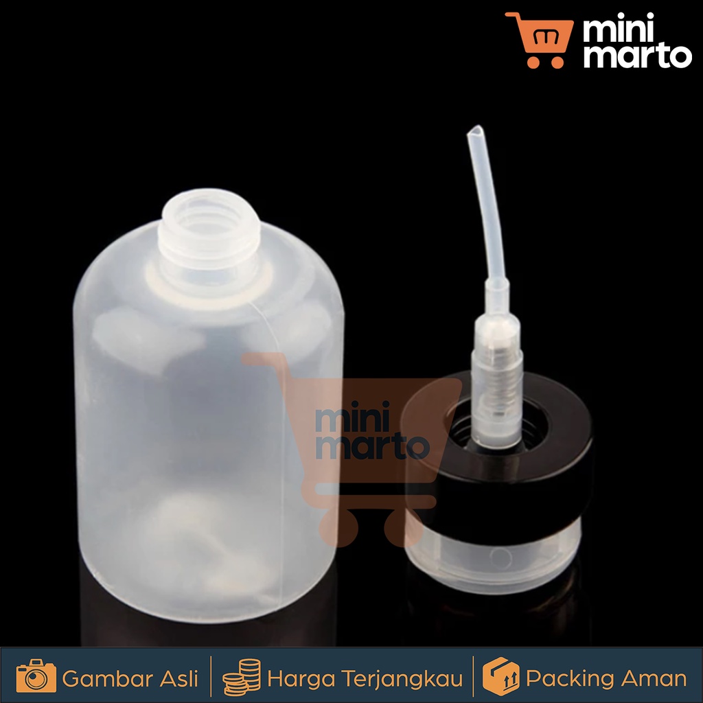 Botol Pump / Botol Pompa / Botol Plastik 200ml / Botol Nail Extension Cleaner Empty Bottle Pump Dispenser Container Clean Acetone Remover Nail Polish - Minimarto