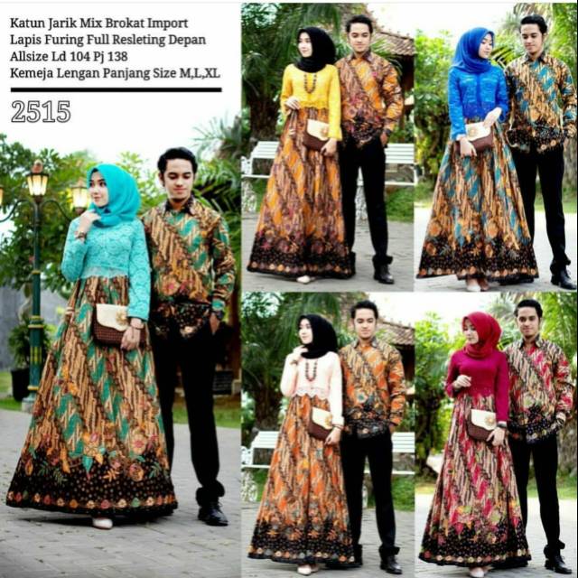 Couple batik sarimbit batik gamis terbaru 2019 batik modis batikmodern batik kampus
