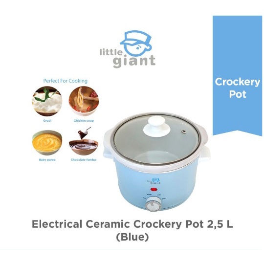Little Giant Ceramic Crockery Pot 2.5lt | Slow Cooker | LG2825-B