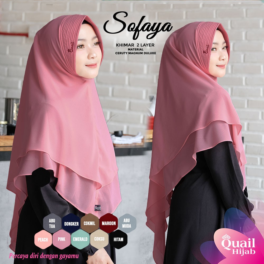 SOFAYA QUAIL -  PROMO JILBAB QUAIL - ORIGINAL QUAIL HIJAB