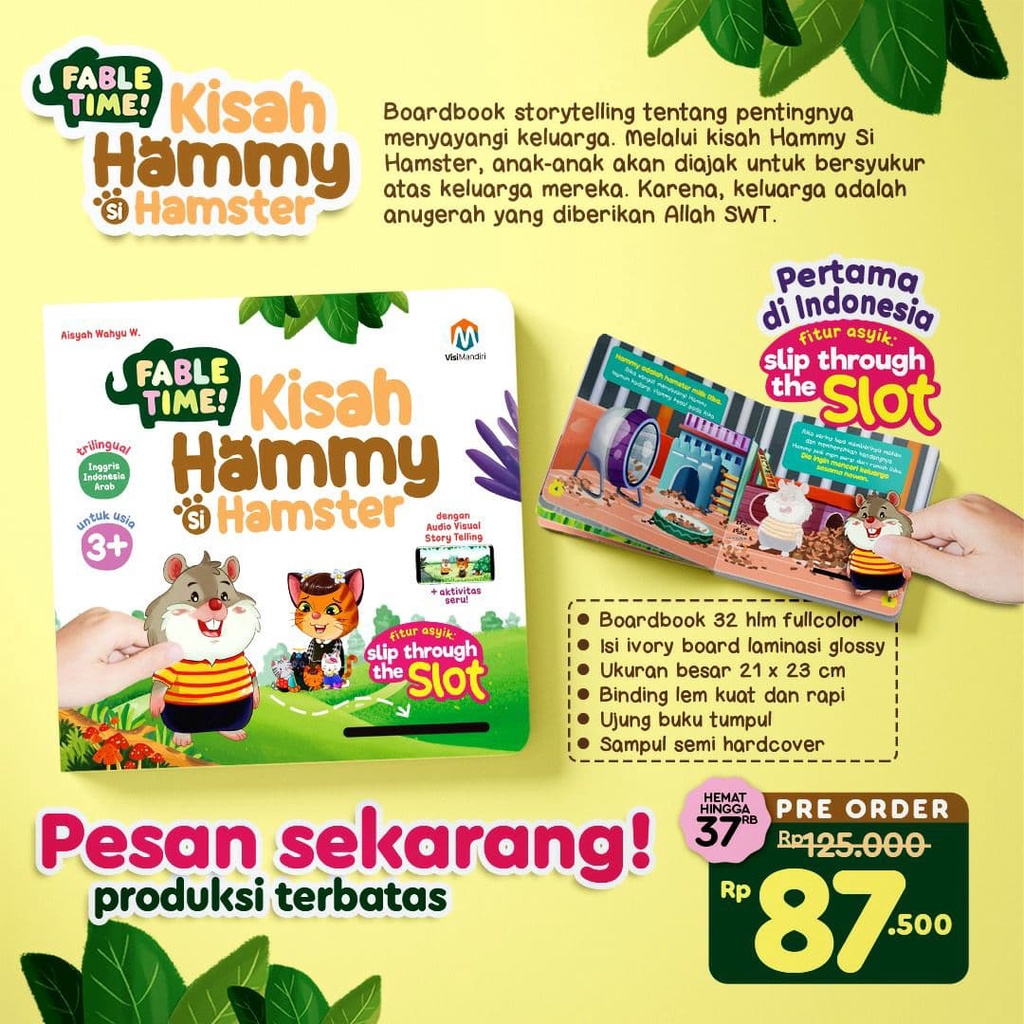 Buku Fabel Time : Kisah Hammy si Hamster