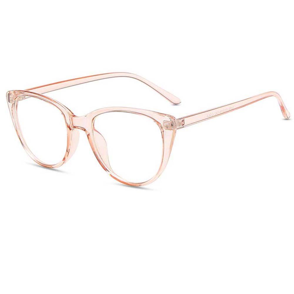 MXBEAUTY Cat Eye Glasses Sexy Elegant Flat Mirror Leopard Print Fashion Eyewear Black Fake Glasses