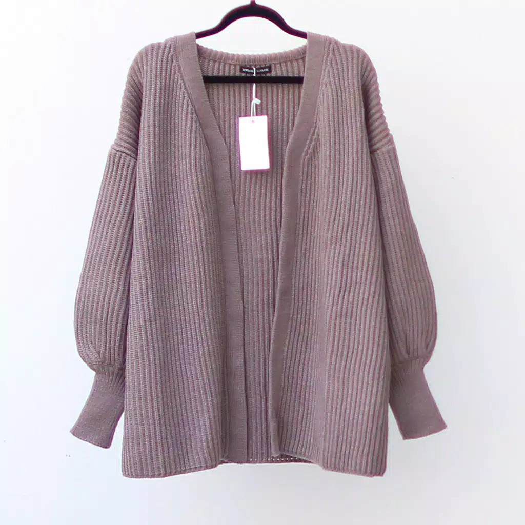 CARDIGAN RAJUT MALONE Wanita Knit Kardigan-5