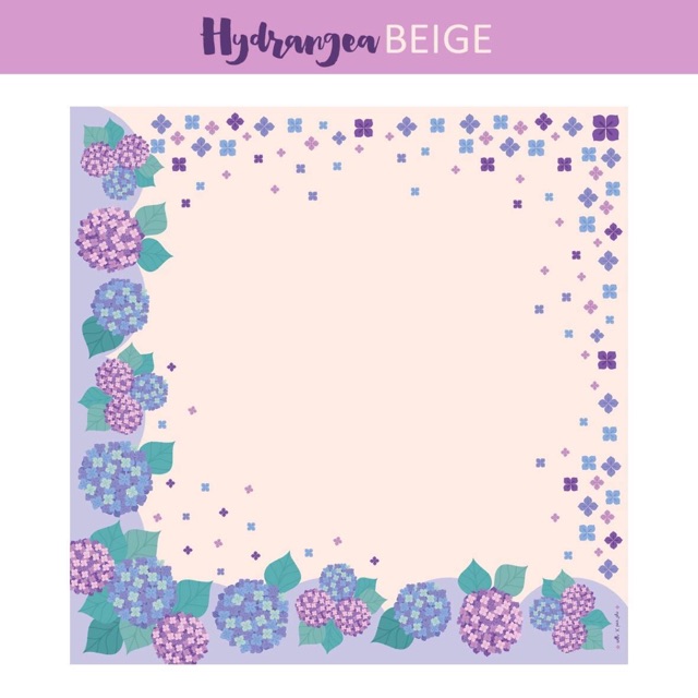 Scarf Hydrangea Beige