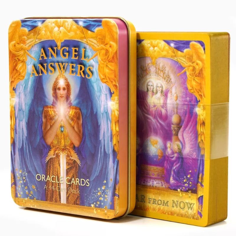 Angel Answer Oracle kemasan kaleng pinggiran Gold