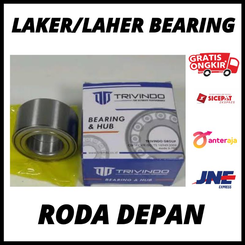 Bearing Laker Laher Roda Depan Civic Wonder, Grand Civic, Civic LX, Civic Nova/Nouva