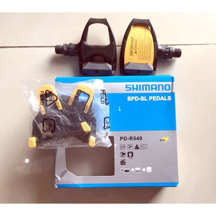 Pedal Shimano Road Bike Shimano PD-R540 Hitam ML0920