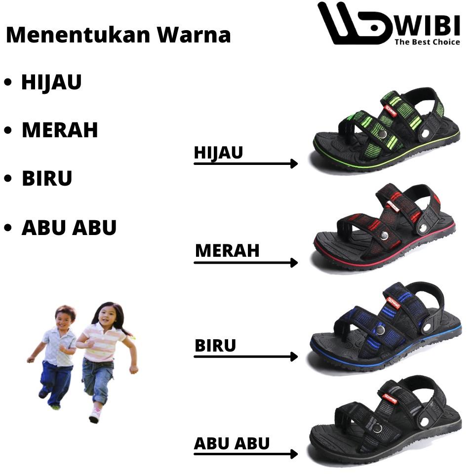[PRODUK 8CZBF] WIBI Sneakers Merah Slip On - Sepatu Sandal Sendal Gunung Anak Pria Wanita ADVENTURE 