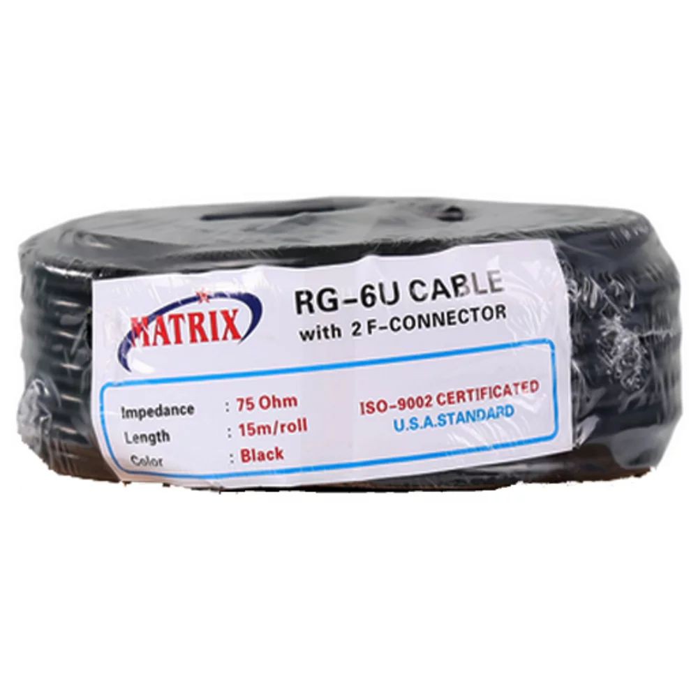 Kabel Antena Parabola RG 6 15 meter Antenna Coaxial Cable