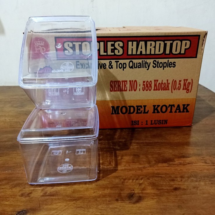 Toples Kue Kering Plastik Hardtop 588 / Kotak - 500 gr