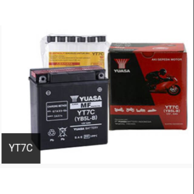 Aki Kering Bebek Supra Mio Vega MX Lama 12v 6ah YUASA