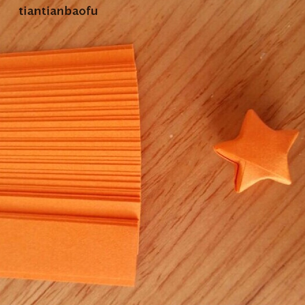 (Tianbaofu) Kertas Origami Lipat Bentuk Bintang Warna Warni