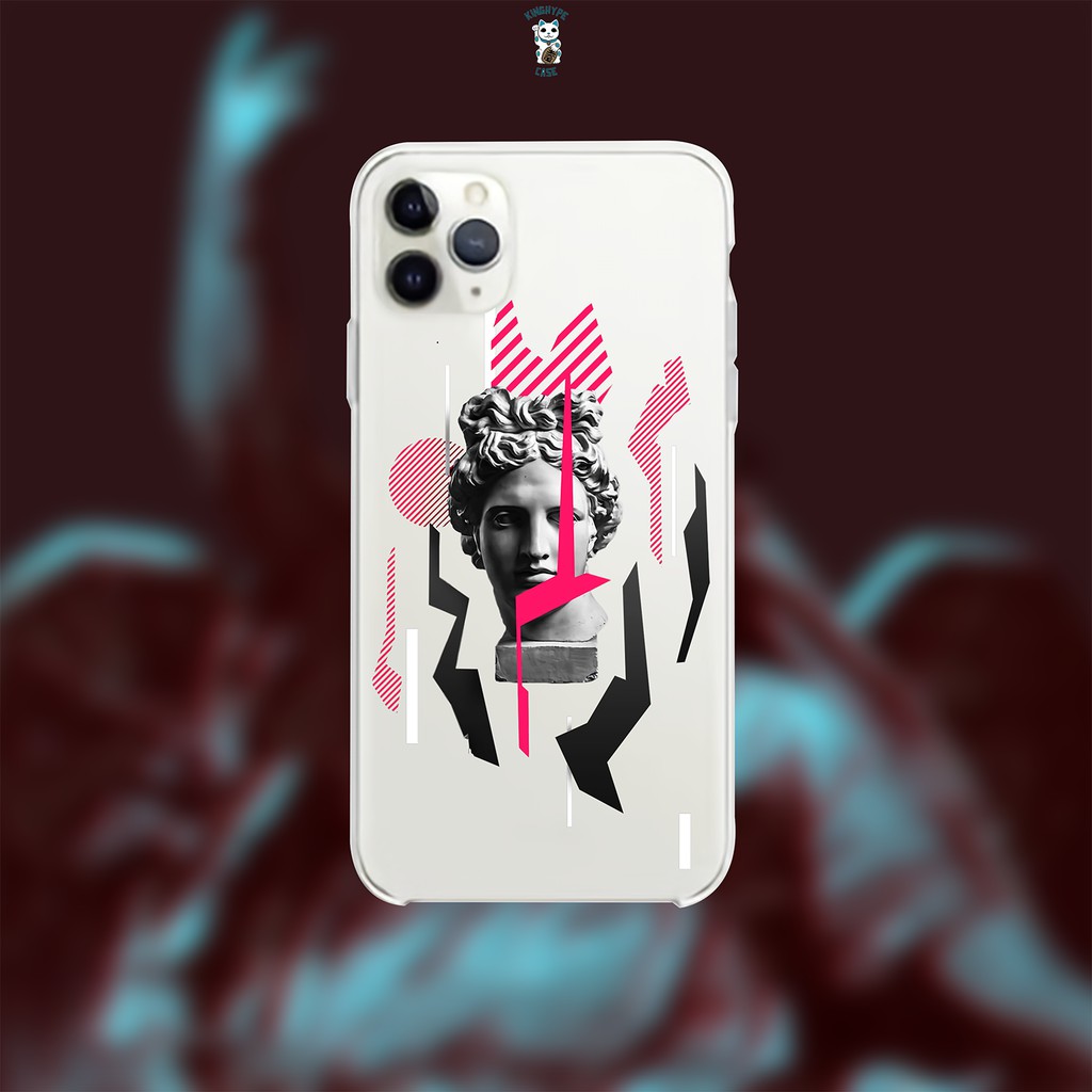 Aesthetic Statue Transparent Softcase - Kinghype Custom Case All Type