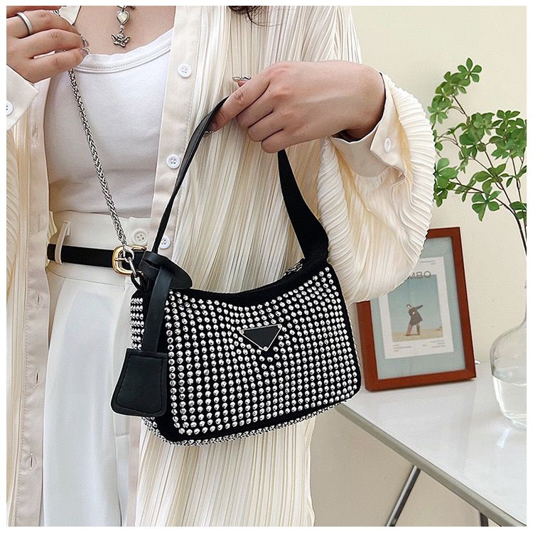 BJ14849 (TIDAK ADA TALI RANTAI) - BLACK/GREEN/PINK/WHITE - TAS WANITA FASHION IMPORT MODIS ELEGAN TERMURAH TERLARIS TERBARU BAGSTORE JAKARTA TAS BATAM EL4849 MIRIP LT2107