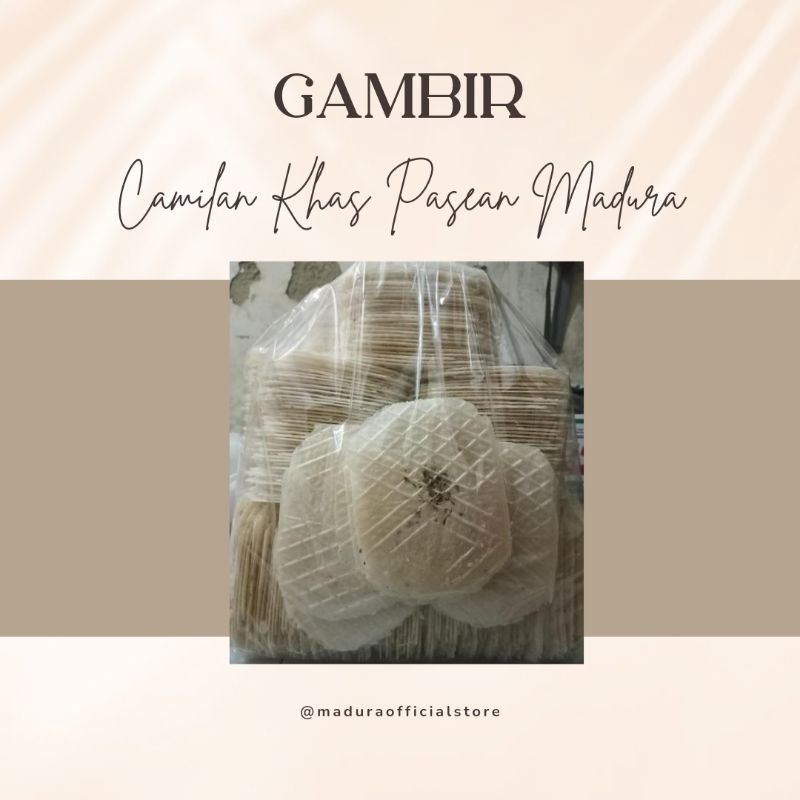 

*1 Bal Isi 150-170 pcs || Kripik Gambir (GambEr) || Camilan Khas Pasean Pamekasan Madura