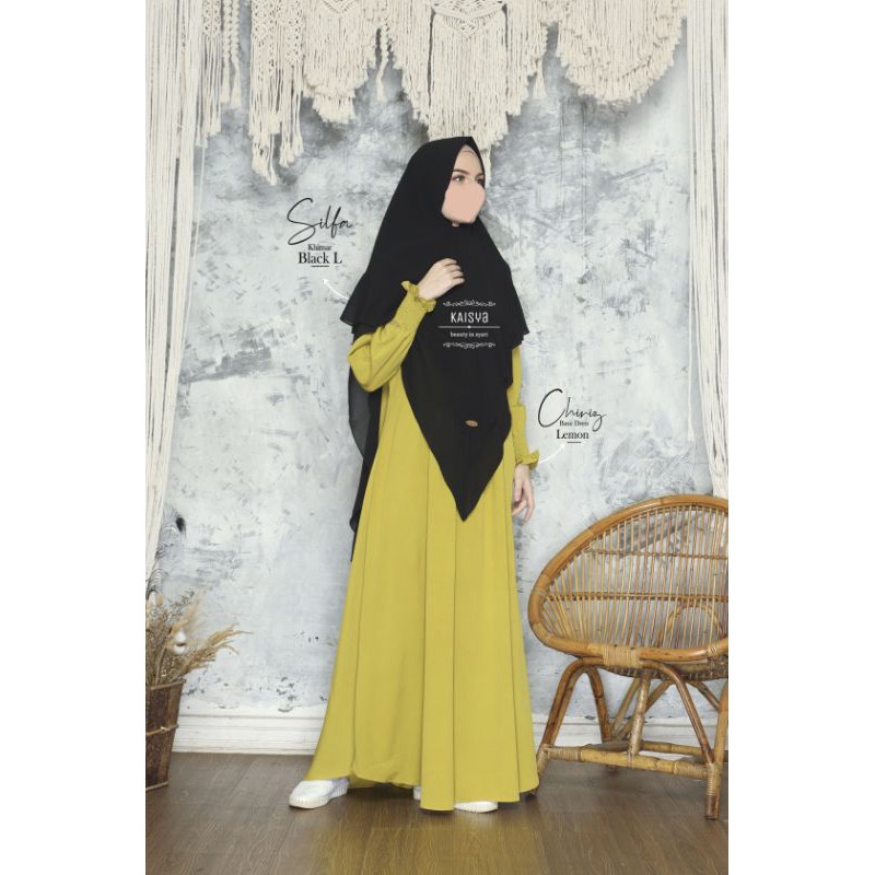 Chiriz basic dress gamis murah by kaisya