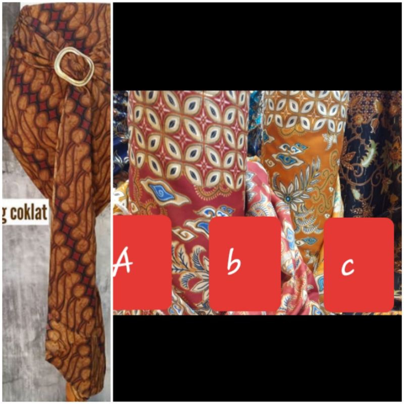 OBRAL SALE kain Lilit 3 motif / Wrap skirt instant / Rok lilit Batik Kebaya