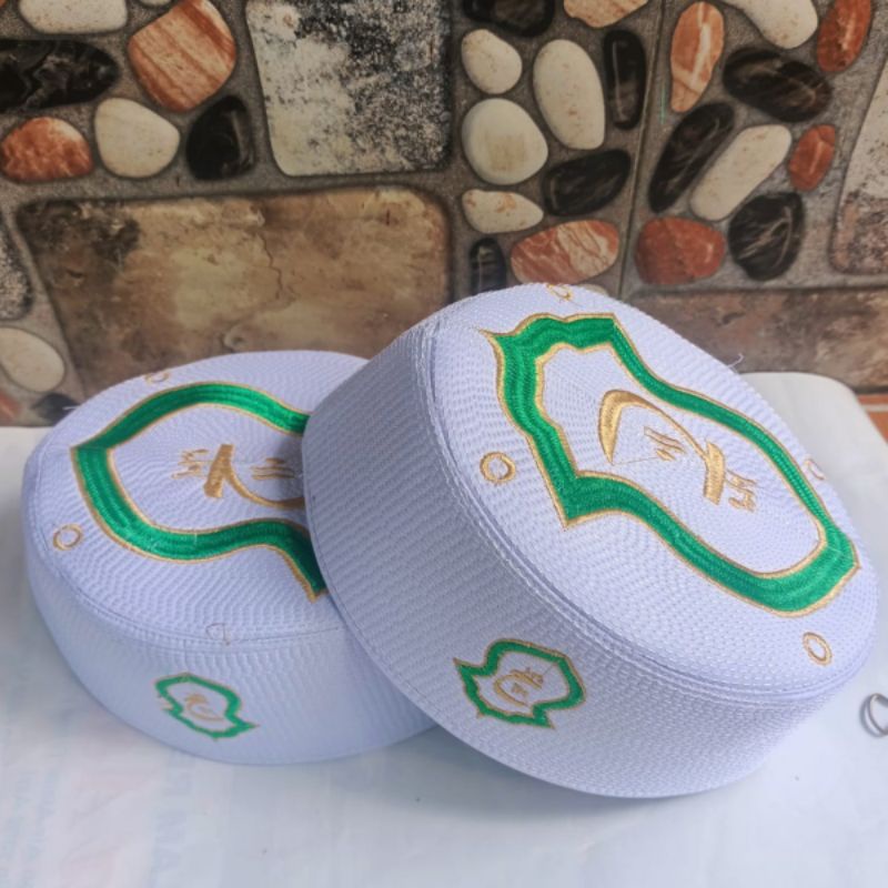 songkok peci kopiah TEROMPAH Nabi Muhammad Saw HITAM PUTIH Peci Assagofah Terompa peci malaysia tero