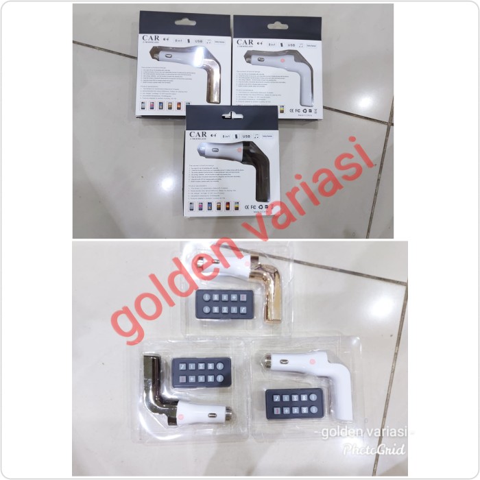 Car Modulator FM Transmiter Charger Bluetooth Mobil MP3 USB LCD+Remot