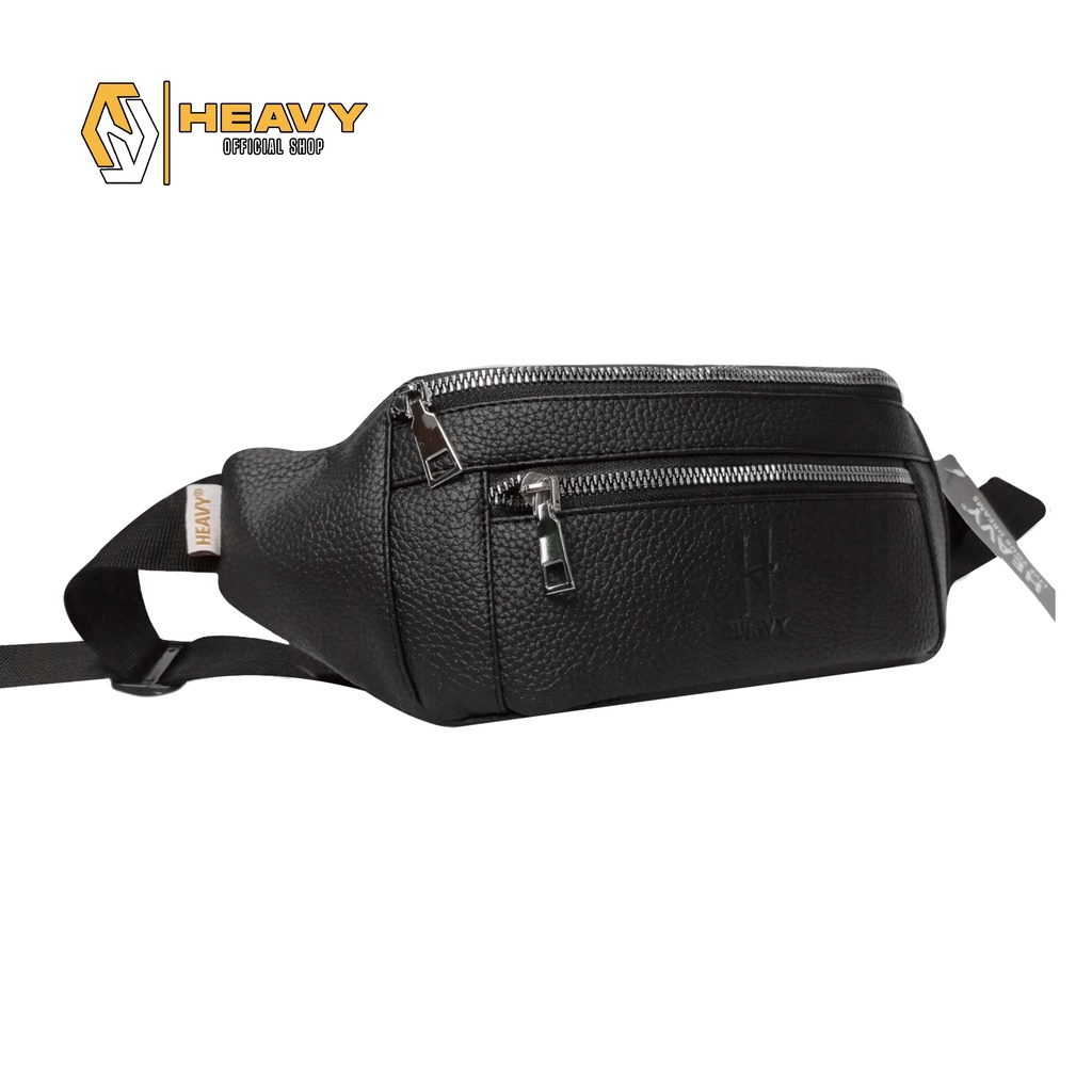 Waistbag Kulit Heavy Pria/Wanita - Tas Pinggang Original Heavy PU. Leather