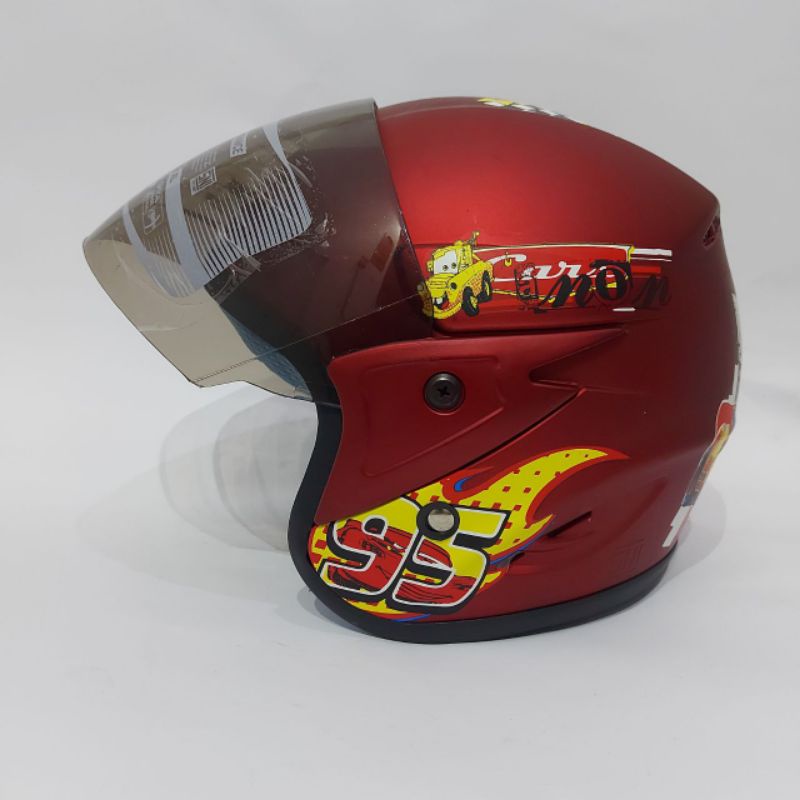 Helm Anak Mobil  Cars SKY Umur 3 SD 9 tahun SNI