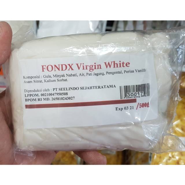 

FONDX Fondant Icing Sugar (Gula Bubuk) Virgin White 500GR