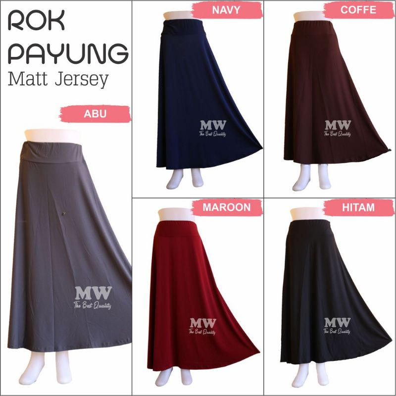 Rok jersey payung jumbo//rok jersey muslim//rok jersey terbaru