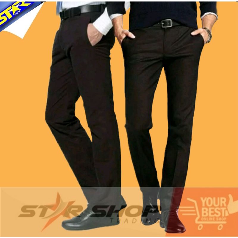 Celana Formal katun pria reguuler celana kantor celana sayur celana casual celana katun celana bahan