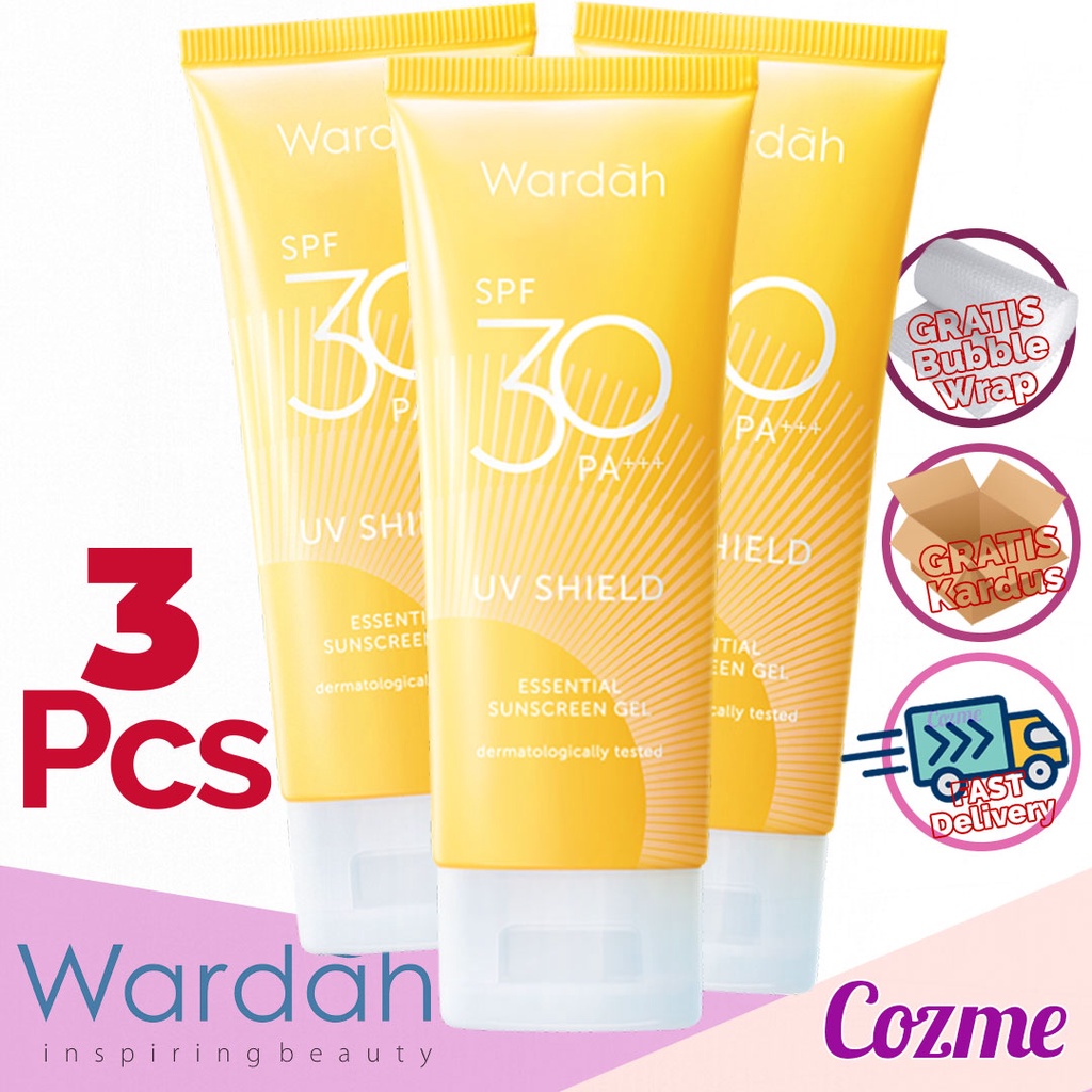 [3 PCS] WARDAH Sunscreen UV Shield Essential SPF 30 40mL