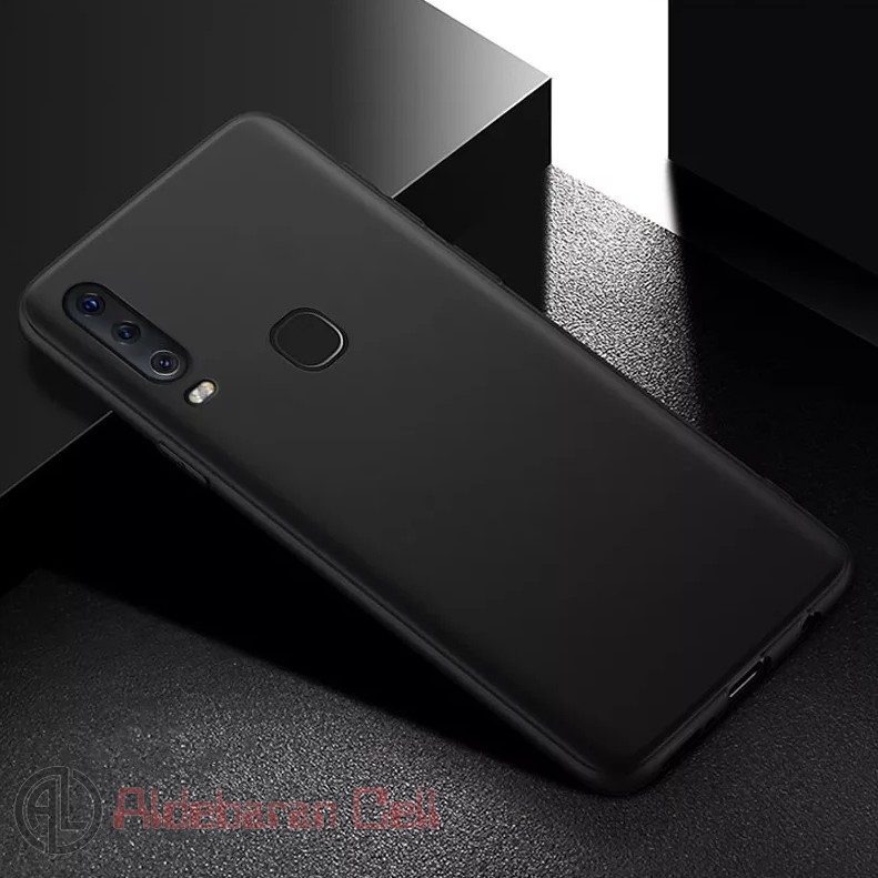 Softcase Hitam Matte Vivo Y12 Case Black Doff Matte Vivo Y12