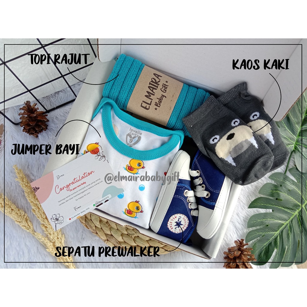 HAMPERS BABY GIFT BOX CANTIK BAYI NEWBORN JUMPER