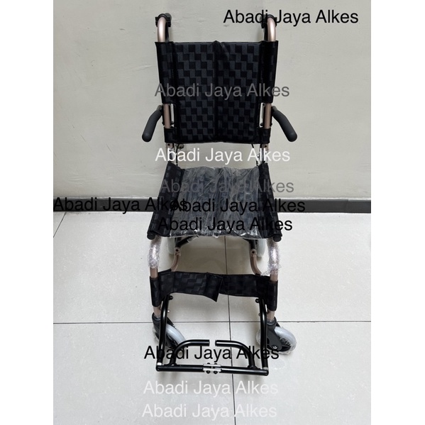 Kursi Roda Gea Travel FS 804 Travelling Traveling Kursi Dorong Kursi Lipat Wheel Chair Aluminium