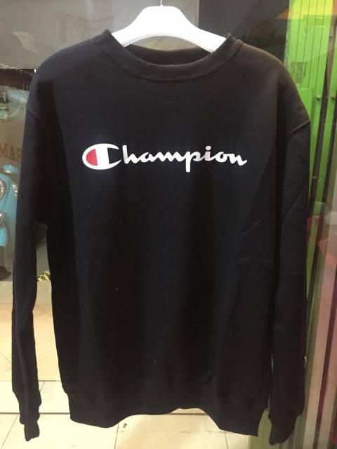 crewneck champion script original 100%.hoodie champion original,crewneck champion original produk