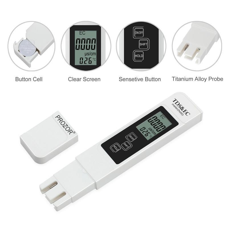 PH Meter TDS / EC Meter Alat ukur Hidroponik Kualitas Air Aquarium Keasaman Air