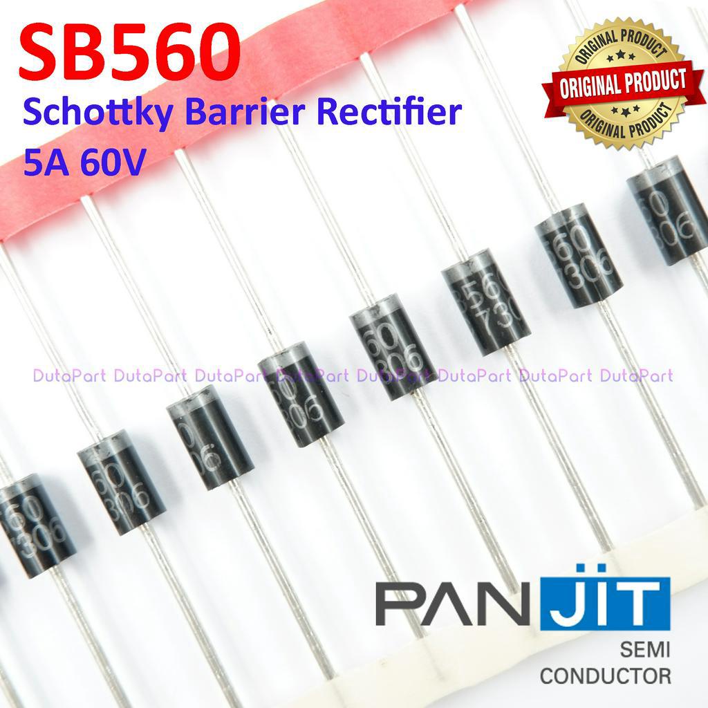 SB560 5A 60V ORIGINAL PANJIT Schottky Barrier Rectifier Dioda SB 560