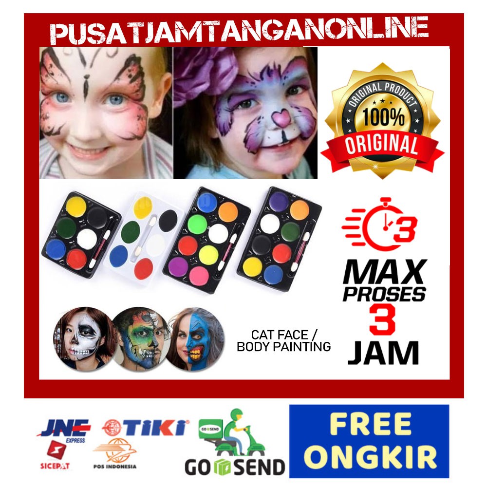 READY SIAP KIRIM Cat  face body painting cat  wajah  