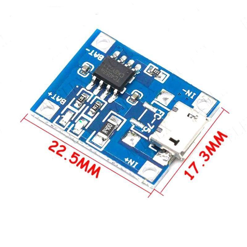 Modul Charger TP4056 5V 1A Micro USB to Li-ion Lithium 18650 battery