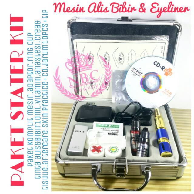 Paket komplit alat sulam alis tinta sulam alis mesin sulam alis