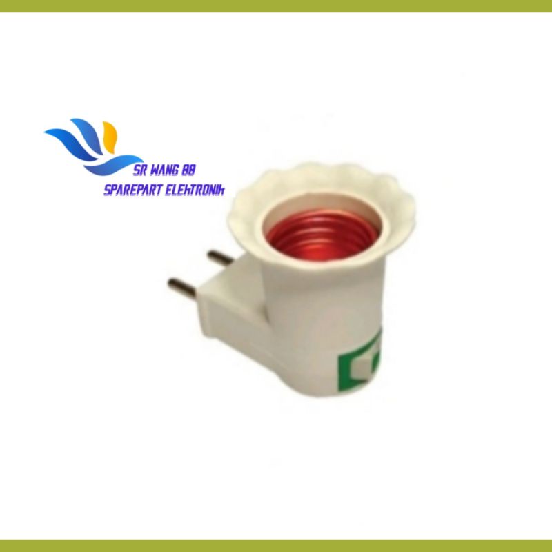 Fitting lampu dinding switch / fitting colok saklar