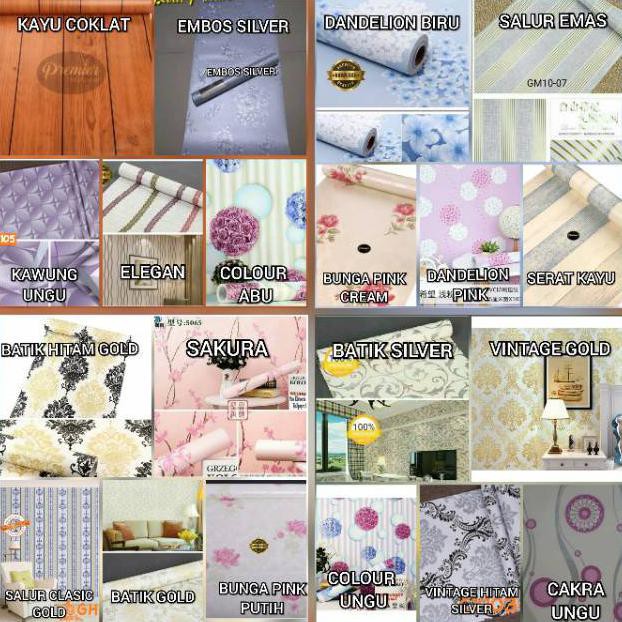 Best Produk Wallpaper Dinding 1Kg 1Roll Terlaris,-